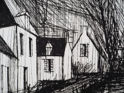 Bernard BUFFET (1928-1999)
Breton houses,...