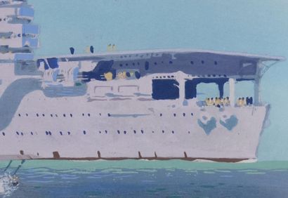 Albert BRENET (1903-2005)
Aircraft carrier...