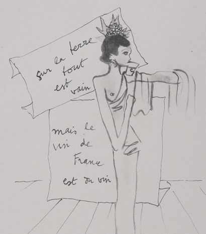Jean COCTEAU (1889-1963)
Bacchante au chapeau...