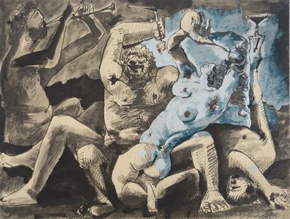 Pablo PICASSO (1881-1973)
Bacchanal, 1967
Lithograph...