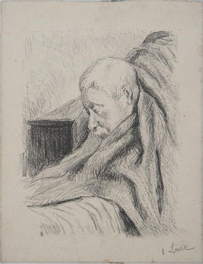 Maximilien LUCE (1858-1941)
Bedridden old...