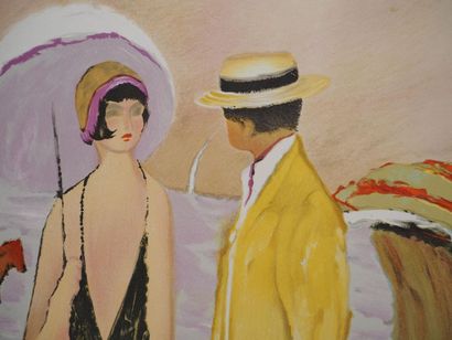 Ramon DILLEY (born 1932)
Couple on the beach
Original...