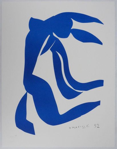 D'après Henri Matisse (1869-1954)
Nu bleu...