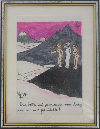 Jean EFFEL (1908-1982)
Adam and Eve discover...