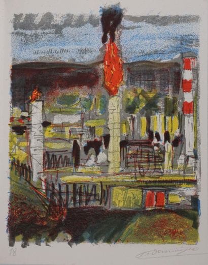 François DESNOYER (1894-1972) 
L'Evènement,...