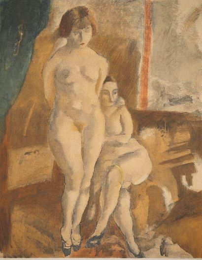 Jules PASCIN (1885-1930)
Les deux muses,...