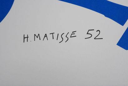 D'après Henri Matisse (1869-1954)
Nu bleu...