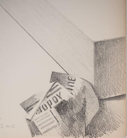 Costa TSOCLIS (1918-2006)
Piece of newspaper,...