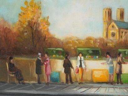 Michel PABOIS (né en 1939)
Paris, Les bords...