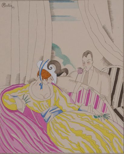 Charles MARTIN (1883-1934)
Woman on the couch
Original...