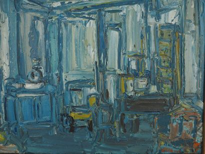André COTTAVOZ (1922-2012)
Chambre bleue...
