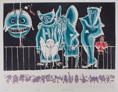 Mordecaï MOREH (né en 1937)
Comedia dell'Arte
Gravure...