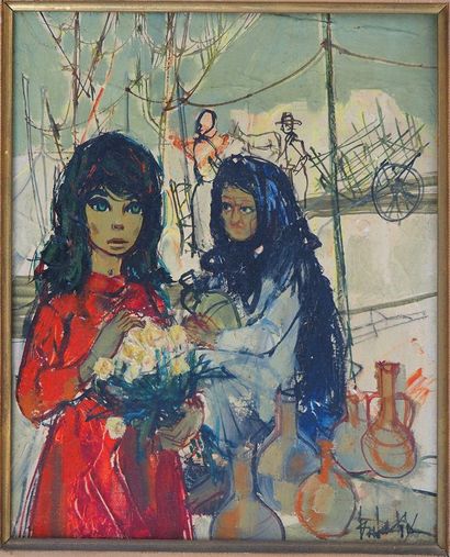 Jean-Baptiste VALADIE (b. 1933)
La marchande...