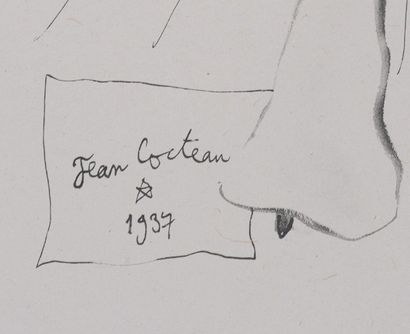 Jean COCTEAU (1889-1963)
Bacchante au chapeau...