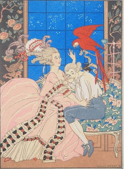 Georges BARBIER (1882-1932)
The Jealous Parrot,...