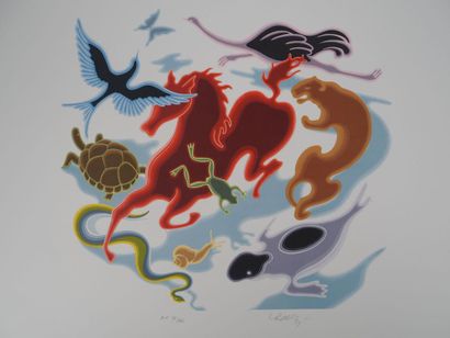 Victor VASARELY (1906-1997)
Study of movement,...