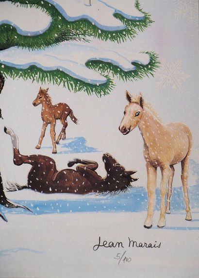 Jean MARAIS (1913-1998)
Snow-covered Christmas...