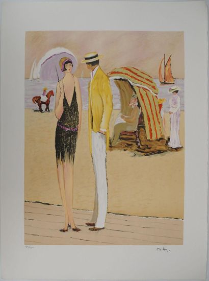 Ramon DILLEY (born 1932)
Couple on the beach
Original...