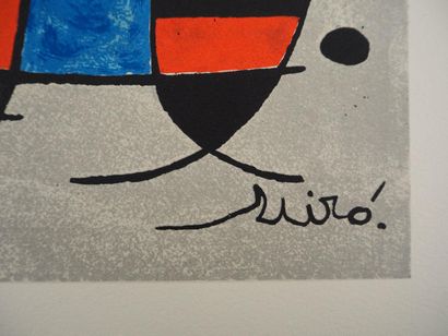 Joan MIRO (1893-1983)
Femme à l'oiseau, 1970
Lithographie...