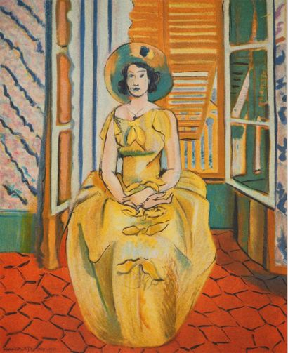 D'après Henri MATISSE (1869-1954)
Jeune fille...