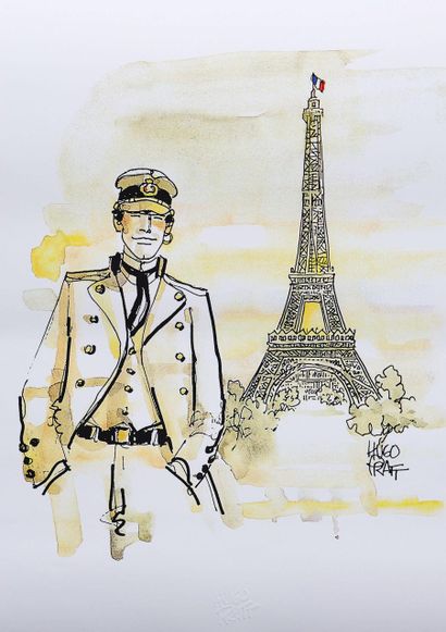 Hugo PRATT (1927-1995)
Corto Maltese in Paris,...