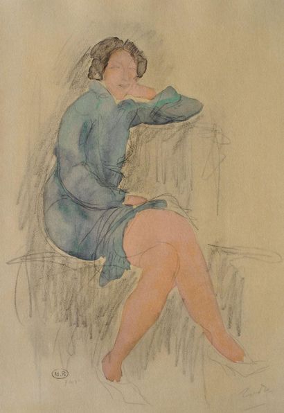 Auguste RODIN (1840-1917)
Beautiful seated...
