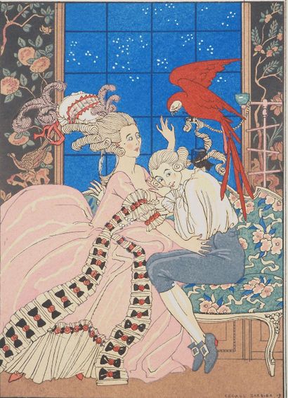 Georges BARBIER (1882-1932)
The Jealous Parrot,...
