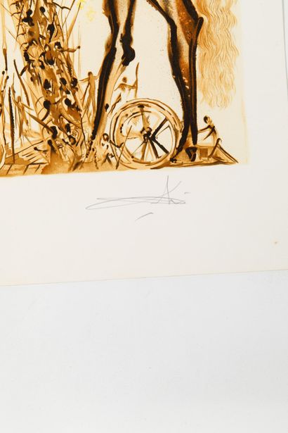 Salvador DALI (1904-1989)
(SERIES LES CHEVEUX...