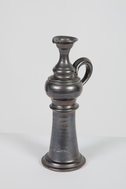 Jean MARAIS (1913-1998)
Black metallic glazed...