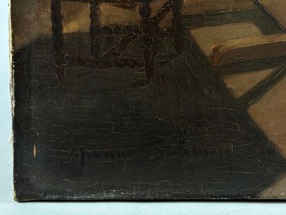 Yvonne SALOMON (1893-1982)
Artist's studio
Oil...