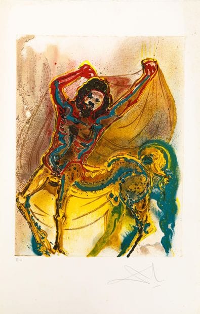 Salvador DALI (1904-1989)
(SERIES LES CHEVEUX...
