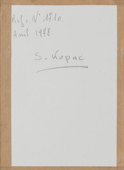 Slavko KOPAC (1913-1995)
SANS TITRE (Portrait),...