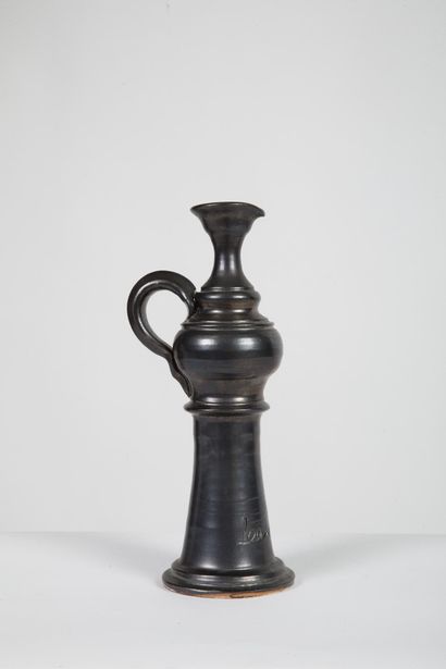 Jean MARAIS (1913-1998)
Black metallic glazed...