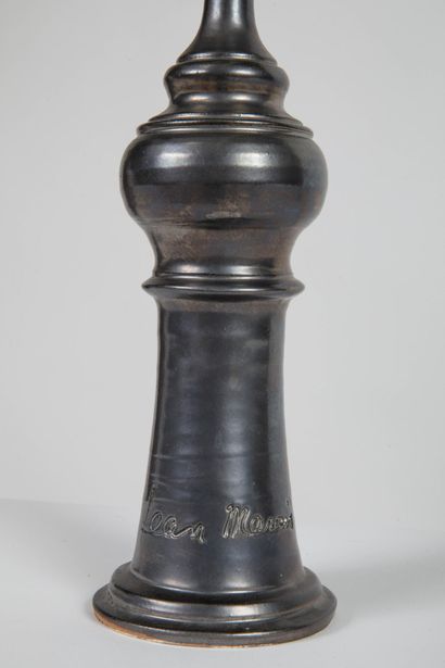 Jean MARAIS (1913-1998)
Black metallic glazed...