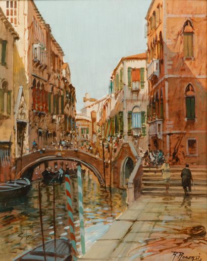Raimondo ROBERTI (XXe)
Venezia
Huile sur...