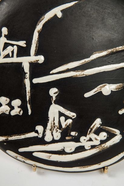 Pablo PICASSO (1881-1973)
Beach scene, 1956
Round-square...