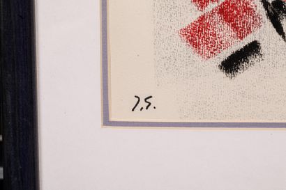 Jacques GERMAIN (1915-2001) 
COMPOSITION
Pastel...