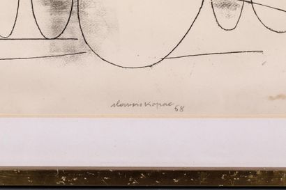 Slavko KOPAC (1913-1995)
Portraits, 1968
Encre...