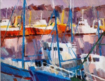 Jean LE MERDY (1928-2015)
Port de Concarneau
Huile...