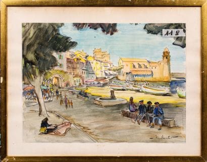 Pierre BOUDET (1915-2011)
VIEW OF COLLIOURE
Watercolor...