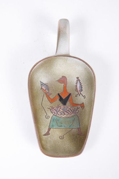 René MAUREL (1910-1986)
The fish merchant
Polychrome...