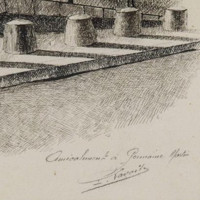 P. LAVOISEY , circa 1900
VIEWS OF NÔTRE DAME
Pair...