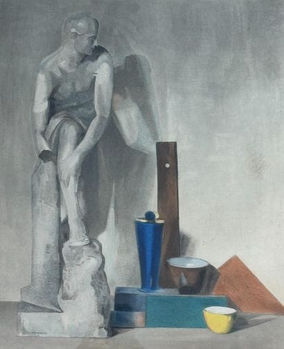 Ywan CERF (1883-1963)
Sculptor's studio
Color...