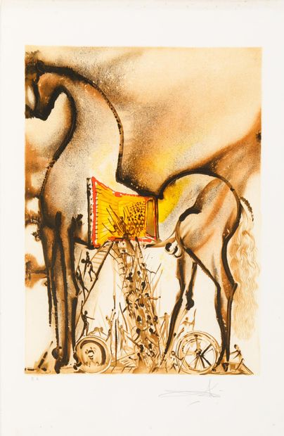 Salvador DALI (1904-1989)
(SERIES LES CHEVEUX...