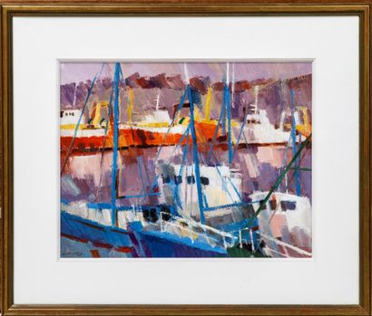 Jean LE MERDY (1928-2015)
Port de Concarneau
Huile...