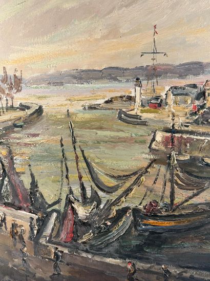 Pierre Jean DUMONT (1884-1936)
Port en Bretagne...