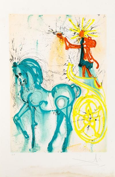 Salvador DALI (1904-1989)
(SERIES LES CHEVEUX...