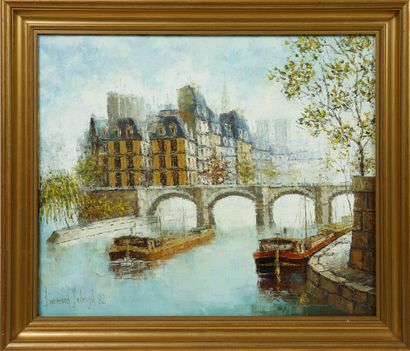 Bernard DEBERGH (20th)
L'île de la Cité,...