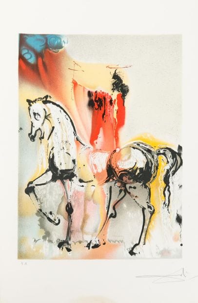 Salvador DALI (1904-1989)
(SERIES LES CHEVEUX...