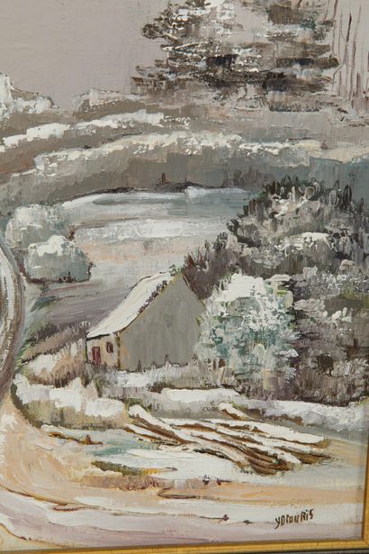 Yveline DIOURIS (1932-2017)
Snow in loguivy...